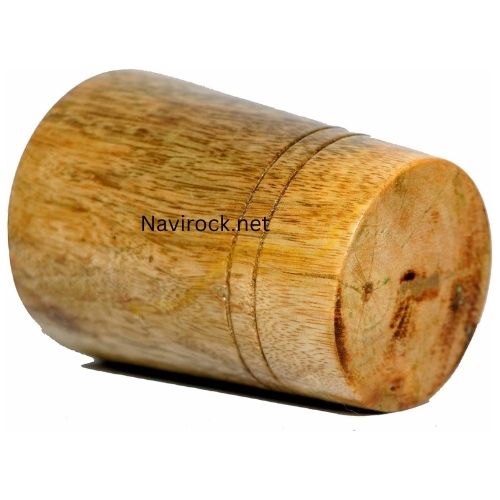 Vintage Style Wooden Drinkware Mug  Handcrafted Solid Wood Cup for Home & Kitchen