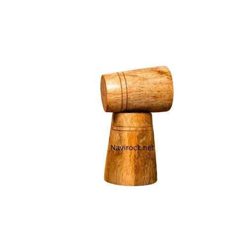 Vintage Style Wooden Drinkware Mug  Handcrafted Solid Wood Cup for Home & Kitchen