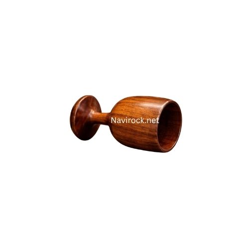 Vintage Style Wooden Drinking Goblet Handmade Cup for Party Favors & Celebrations