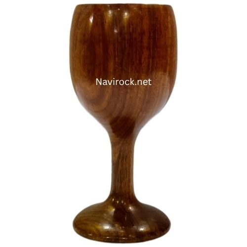 Vintage Style Wooden Drinking Goblet Handmade Cup for Party Favors & Celebrations