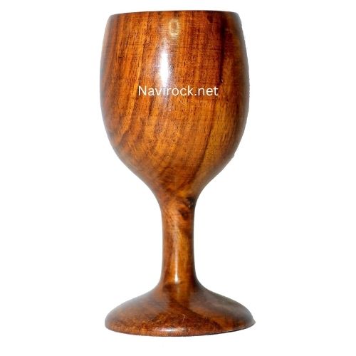 Vintage Style Wooden Drinking Goblet Handmade Cup for Party Favors & Celebrations