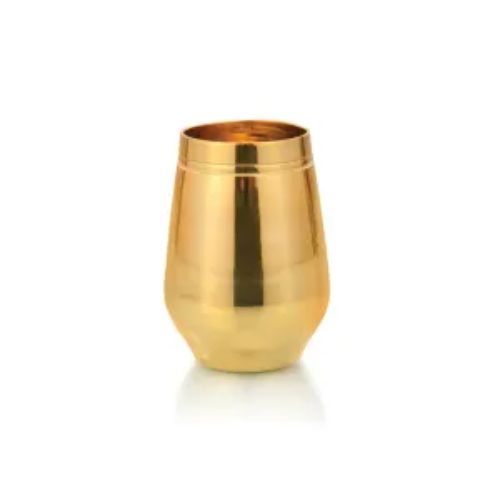 SAGAN GLASS - Kansa Damru Shaped Water Glass. cleaning and maintenance guidelines