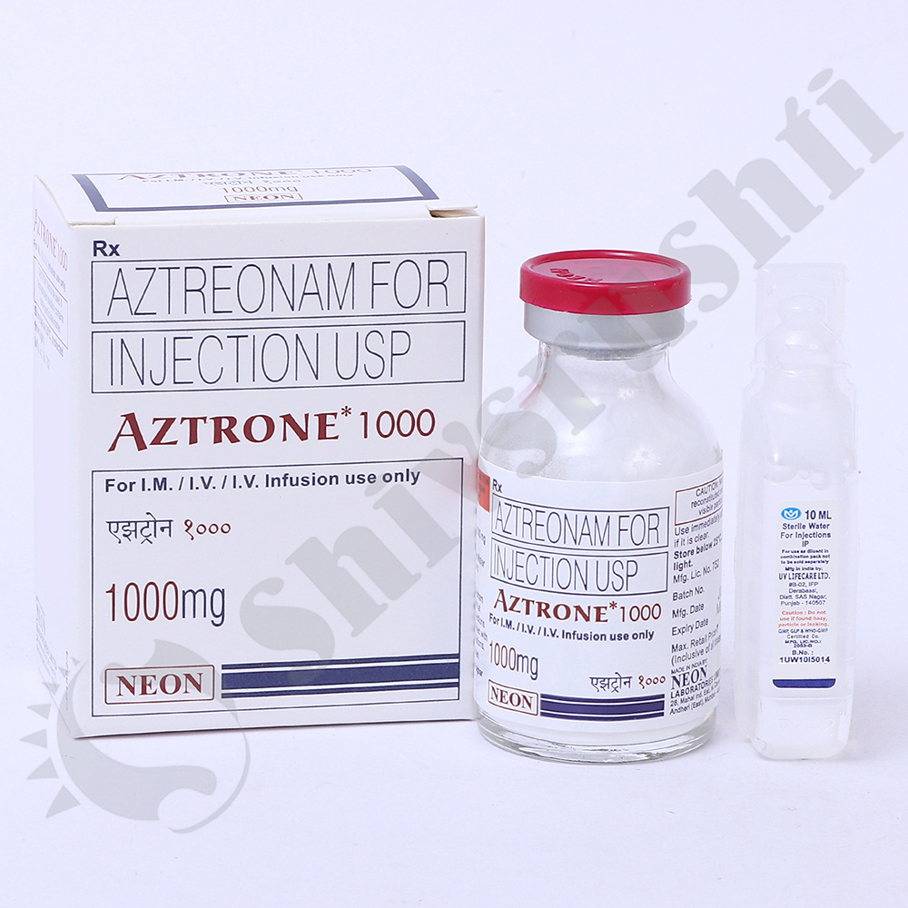 Aztrone 1000 Injection - Life Span: 24 Months