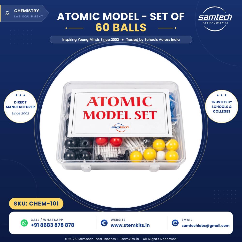 Atomic Model Set of 120 Balls