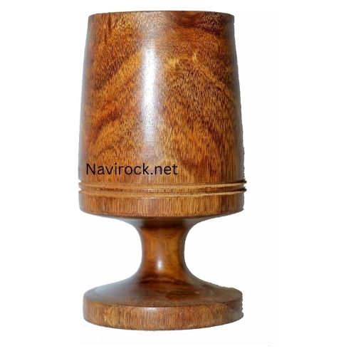 Handcrafted Wooden Beer Goblet Set of 2  Vintage Coffee & Bar Tankard Cups for Unisex Gift Ideas Tankard for Unisex, Vintage Bar Cup SET OF 2