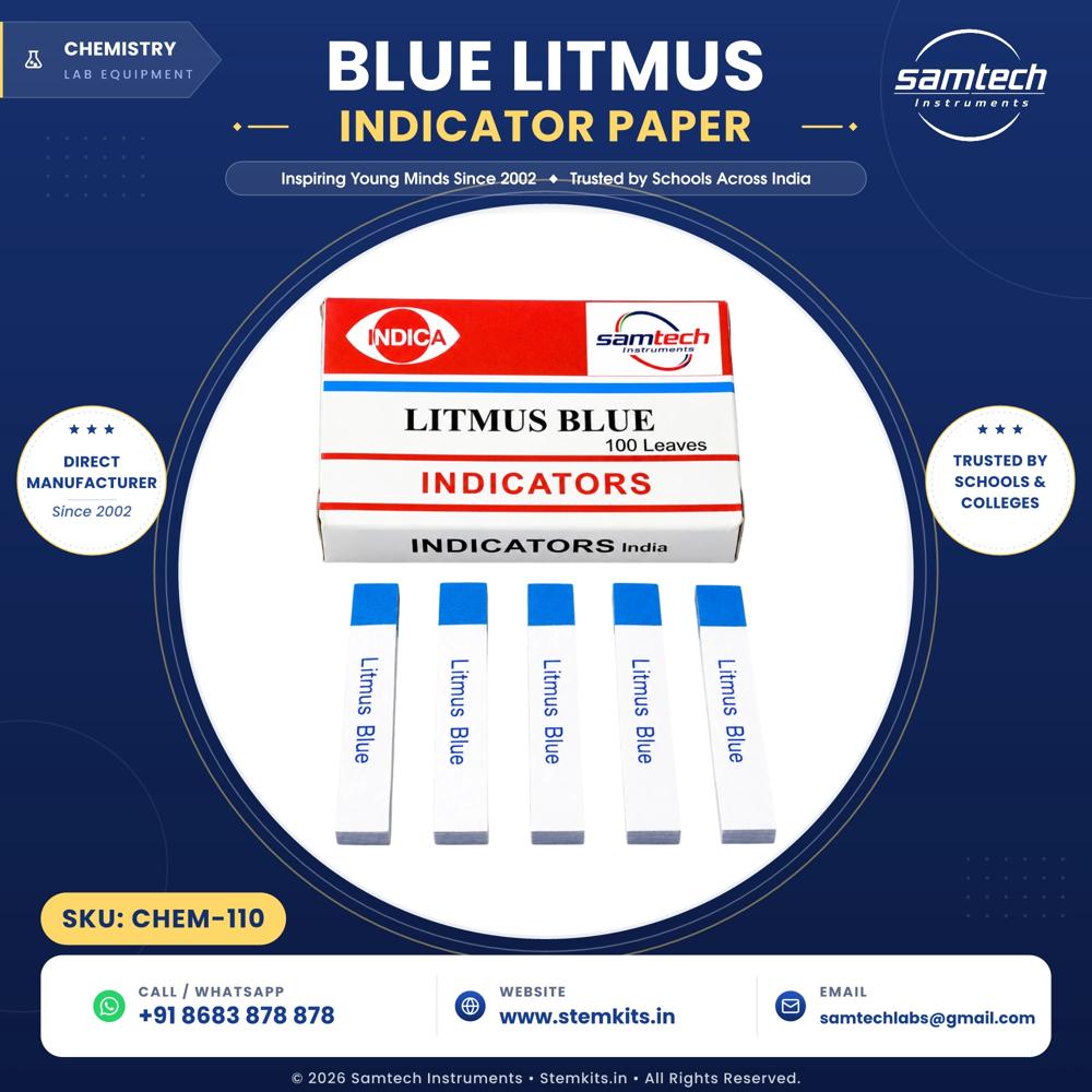 Blue Litmus Indicator Paper