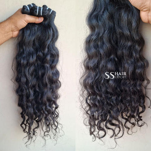 Indian Hair Vendor Curly Hair Extension Real Human Hair Bundles Sew In Weft