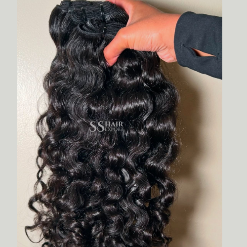 Wholesale Virgin Curly Human Hair Extension Weft Bundles Size:10-28Inch