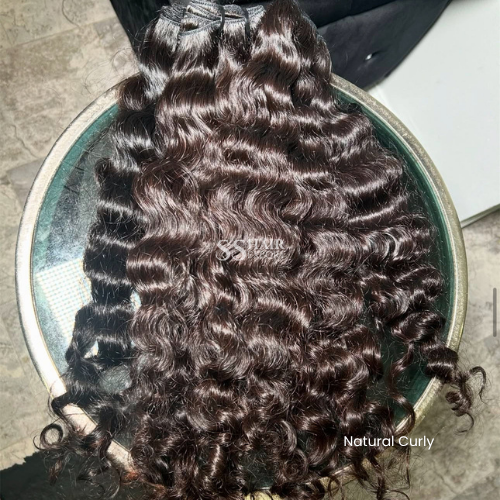 Wholesale Virgin Curly Human Hair Extension Weft Bundles Size:10-28Inch