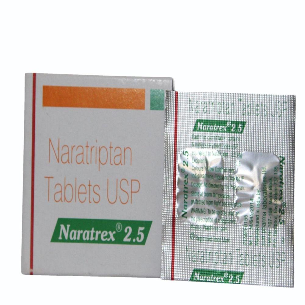 Naratriptan Tablets Usp - Life Span: 2 Years From Manufacture
