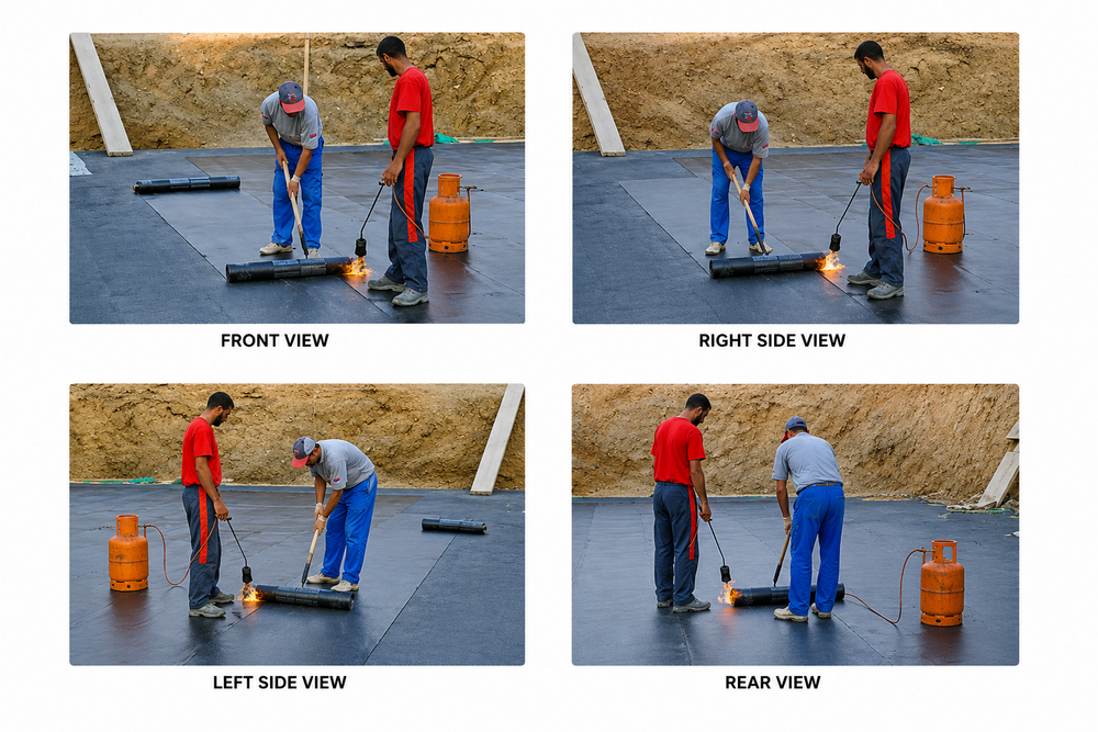Membrane Waterproofing Services - Polymer, 1-3 Mm Thickness, Custom Length | Heat Welded Application, 10-year Warranty For Roof And Foundation