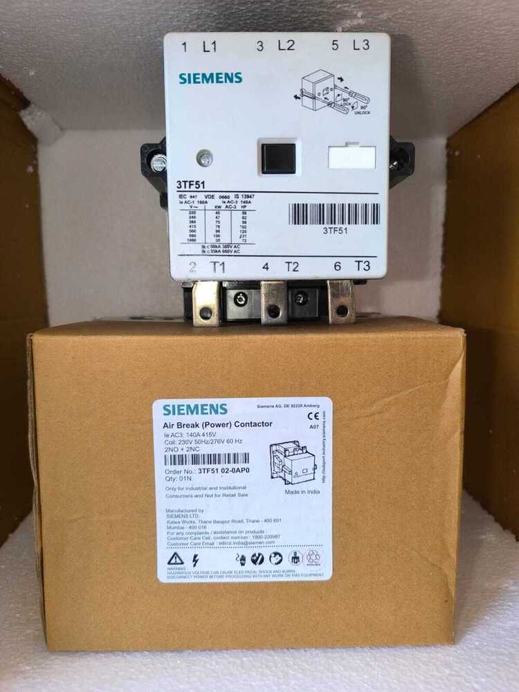 Siemens 3tf51 Contactor By S.j Enterprise