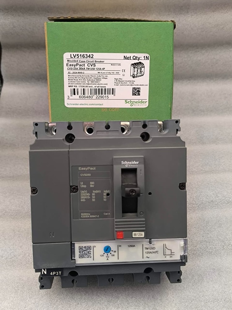 Schneider 4p 125A MCCB