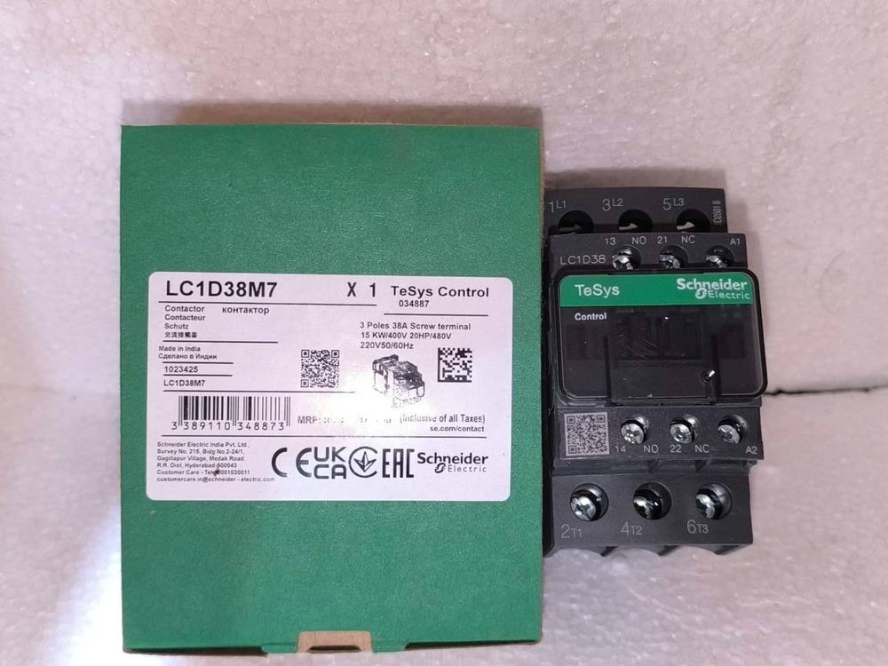 Lc1d38 Schneider Contactor - Application: Motor Control