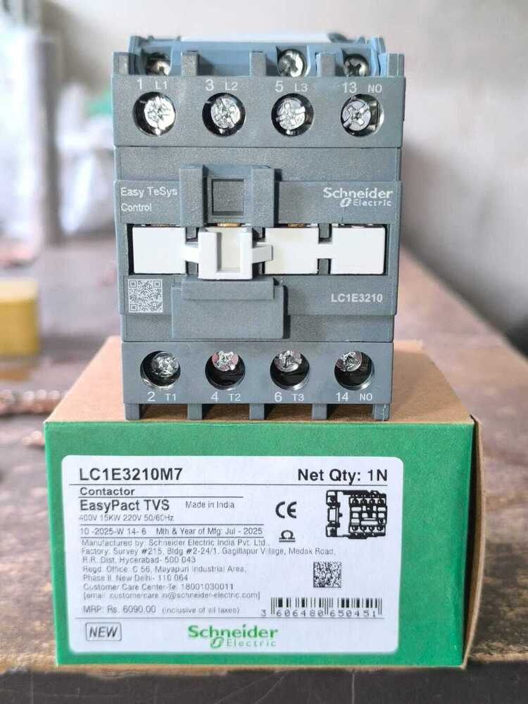 Schneider Lc1E3210 Contactor - Application: Motor Control & Power Switching