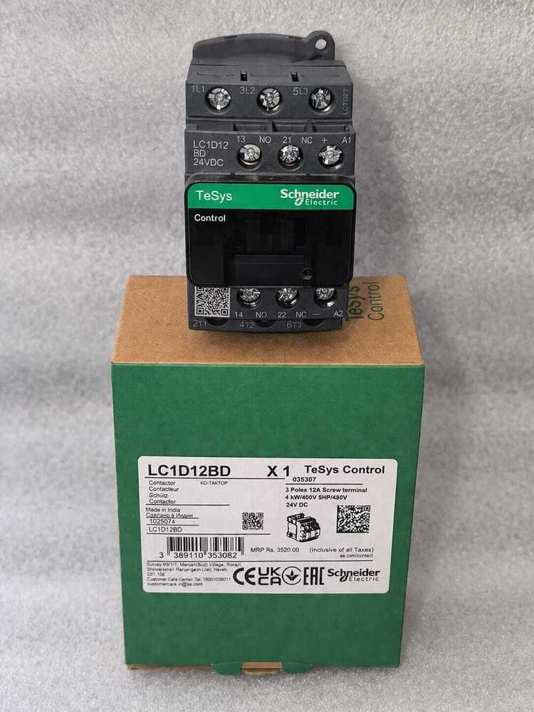 Schneider LC1D12BD 24v DC Contactor