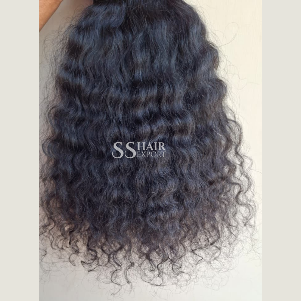 Curly Hair 3 Bundles Black Color 12