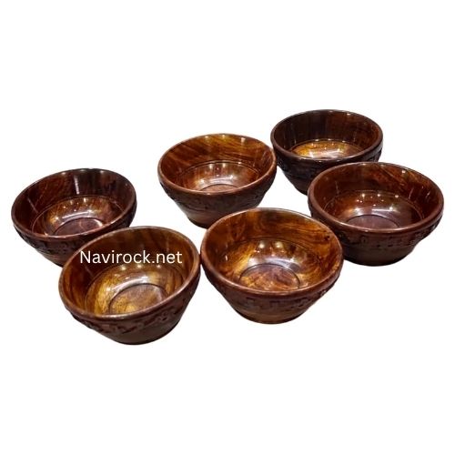 Natural Acacia Wooden Small Bowl  Handmade Kitchen & Dining Decor for Snacks & Sides Absolute Beautiful with Your Kitchen Bowls