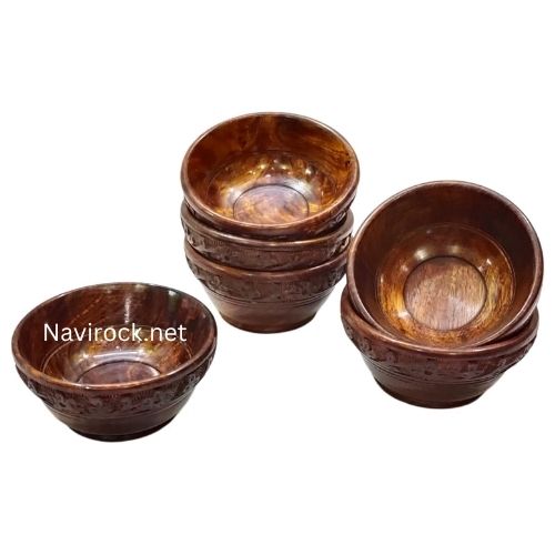 Natural Acacia Wooden Small Bowl  Handmade Kitchen & Dining Decor for Snacks & Sides Absolute Beautiful with Your Kitchen Bowls