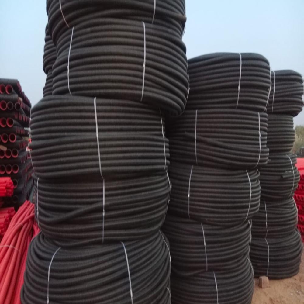  DWC (Double Wall Corrugated) pipes Double Wall Corrugated ( DWC ) Pipe OD  63 , 110 , 200 , 300 , 400 , 500 MM