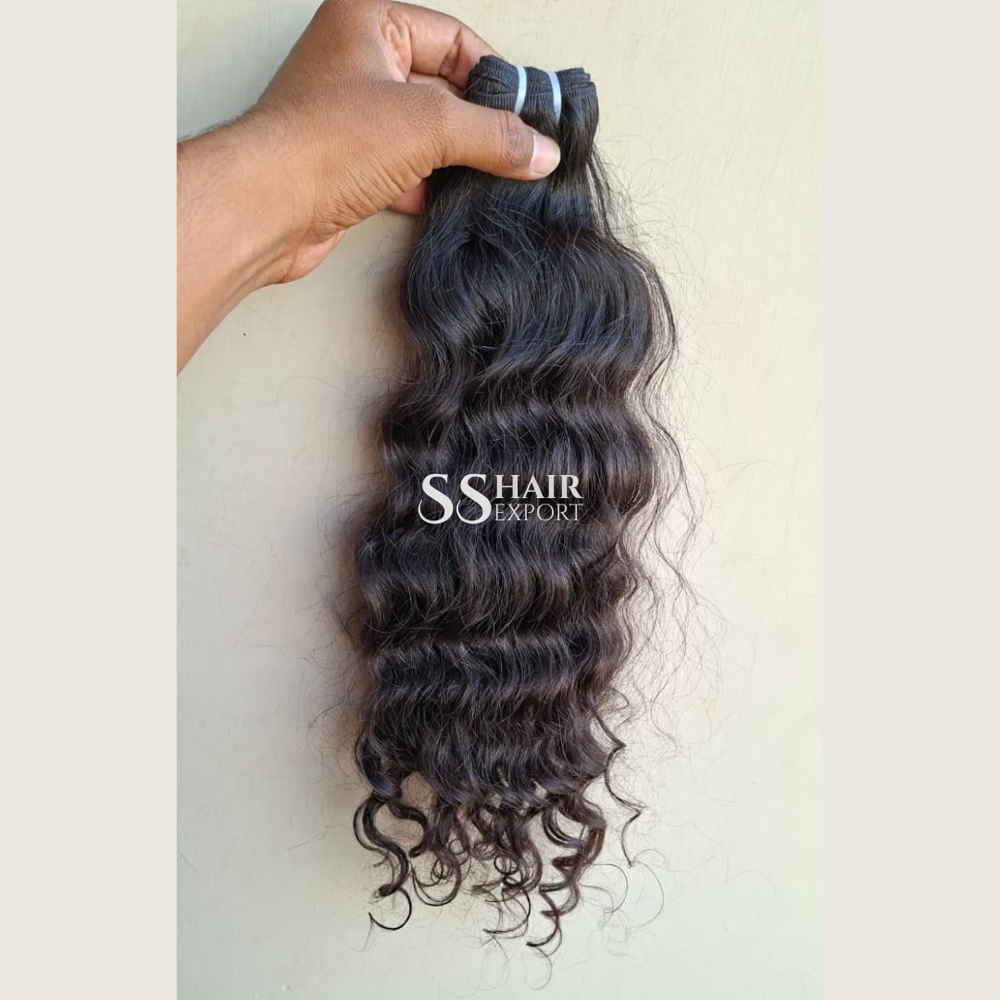 Curly Hair Bundles 20inch Indian Weft Sew In Weave Hair Extensions