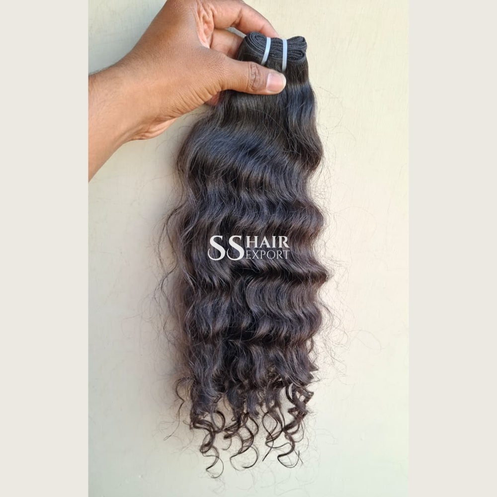 Curly Hair Bundles 20inch Indian Weft Sew In Weave Hair Extensions