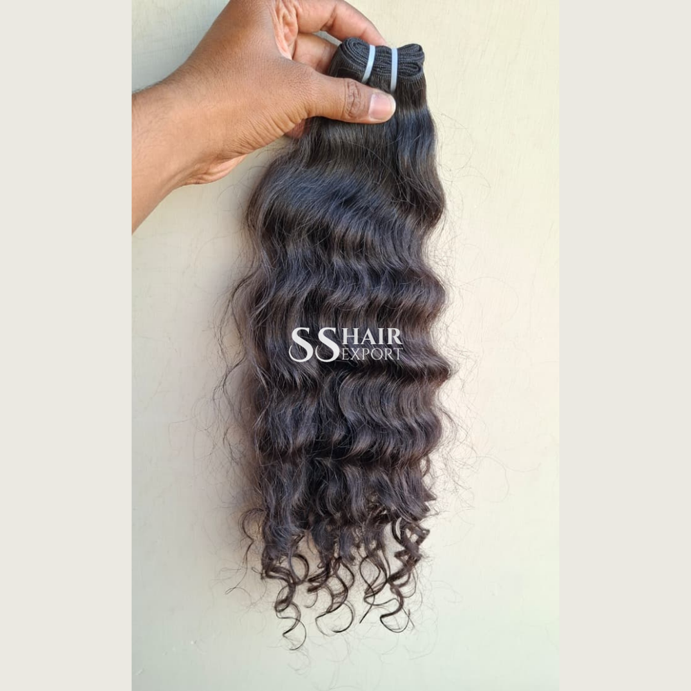 Curly Hair Bundles 20inch Indian Weft Sew In Weave Hair Extensions