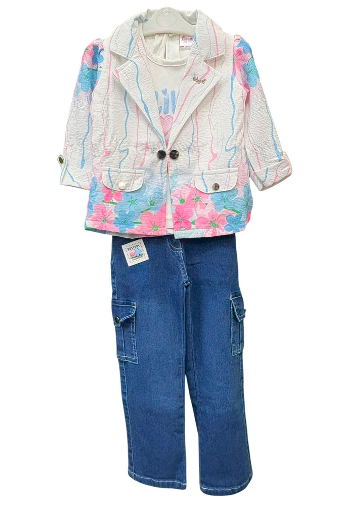 Kids Girls Full Sleeve Casual Dress Set