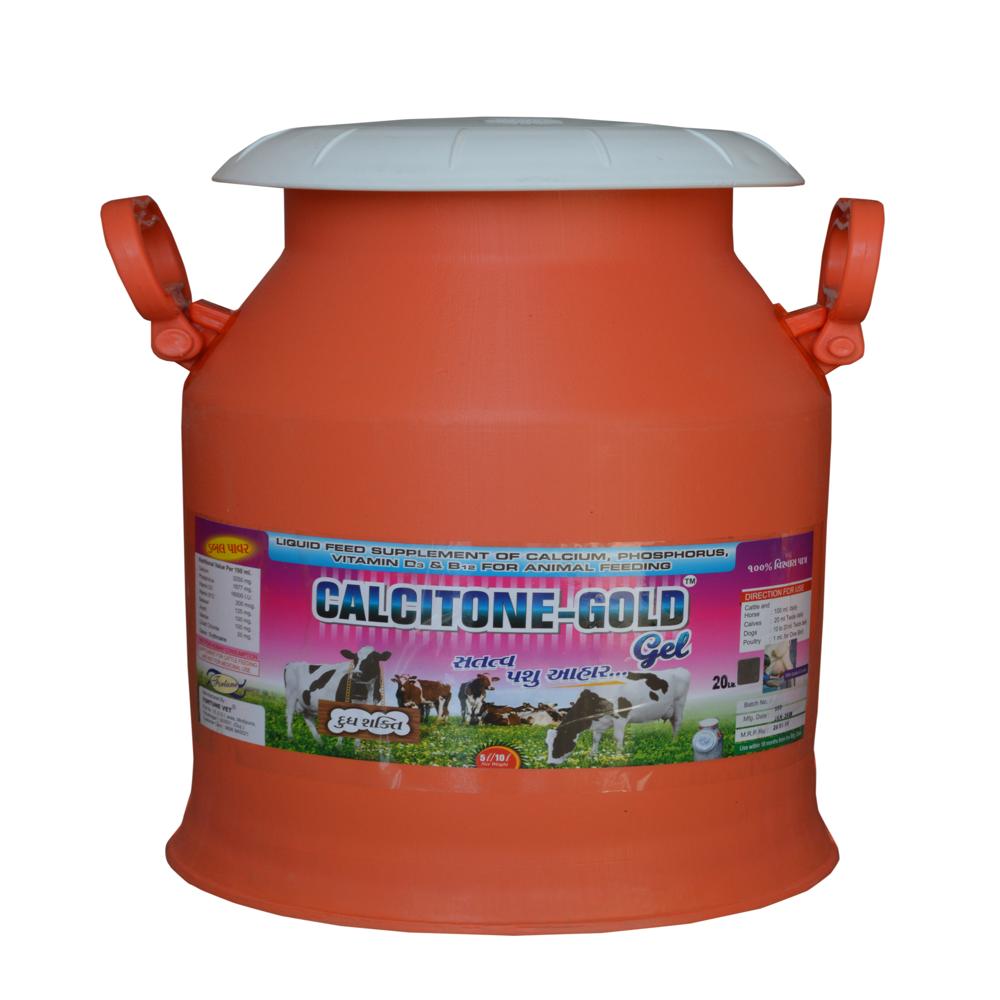 Calcitone Gold Gel Double Power 20 litre milk can