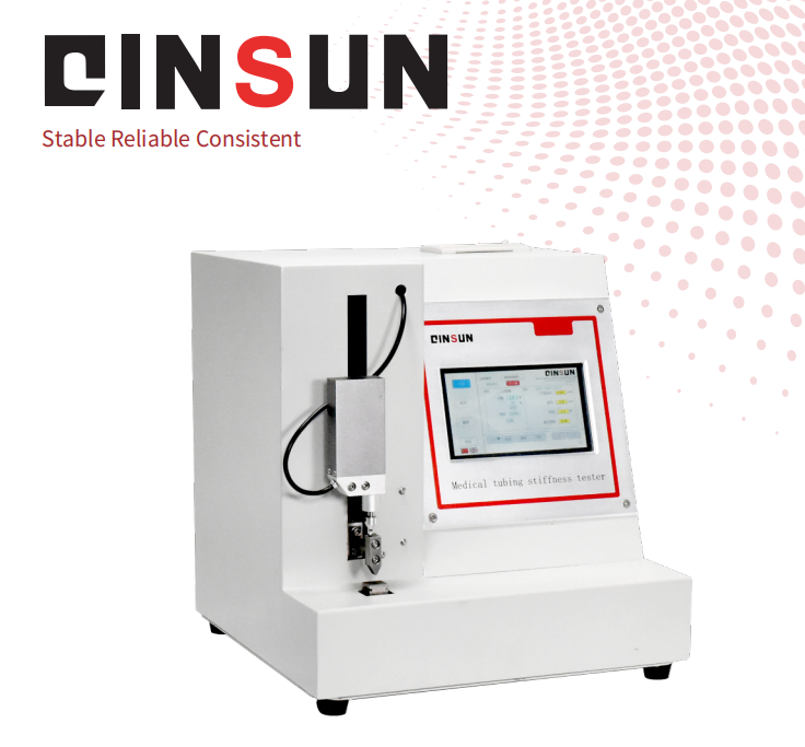 Medical injection needle rigidity tester