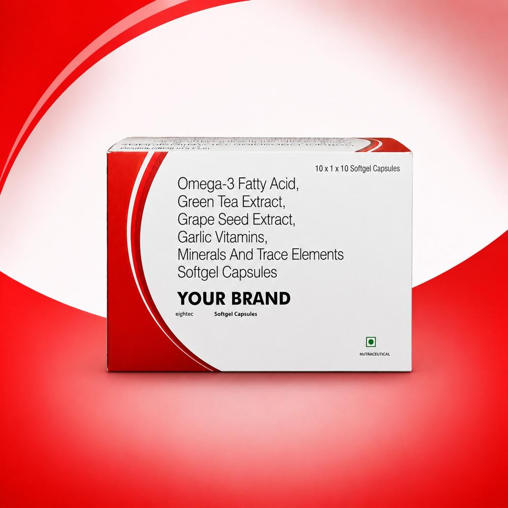 Omega-3 Fatty Acid, Green Tea Extract, Grape Seed Extract, Garlic Vitamins, Minerals And Trace Elements Tablets