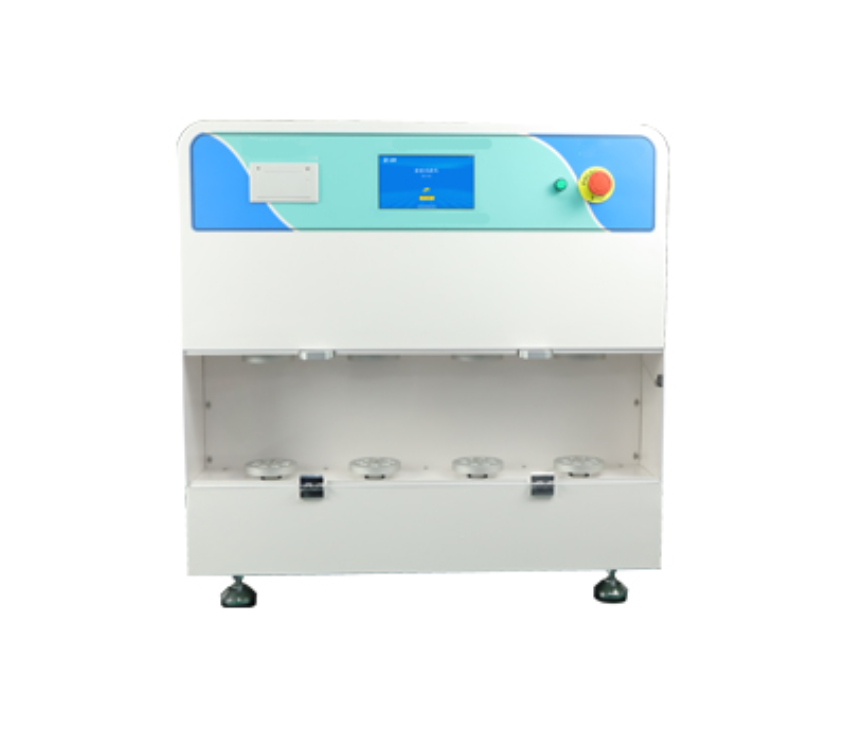 Flex Durability Tester - Powder Coated Steel, 6 Specimens, 120x50mm, Digital Touchscreen | Automatic Counting, Emergency Stop, Adjustable Clamps