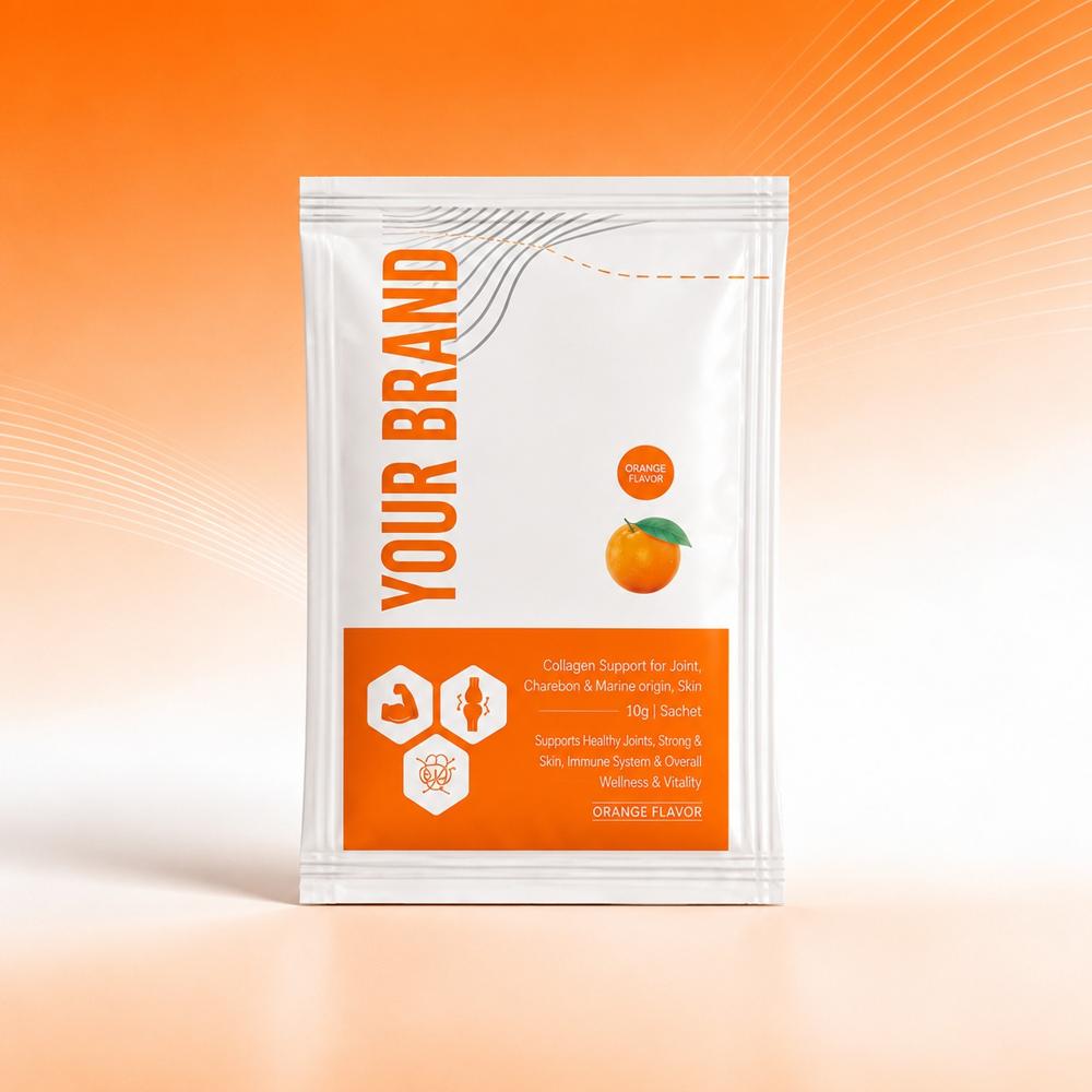 L-Arginine Chondroitin Sulfate Sodium Collagen Peptides I, Vitamin C Sachets