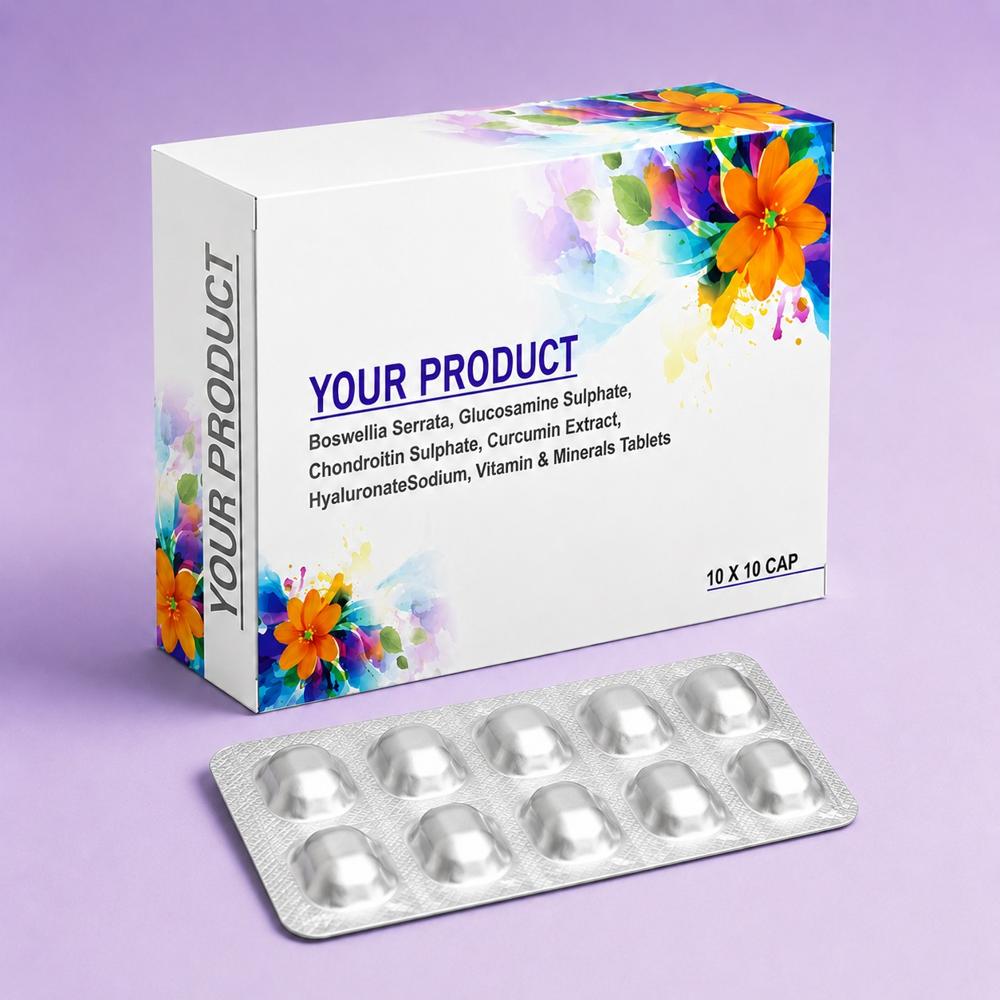 Boswellia Serrata, Glucosamine Sulphate, Chondroitin Sulphate, Cucid, Vitamins & MrcExtrumin act, Hyaluronic Ainerals Tablets
