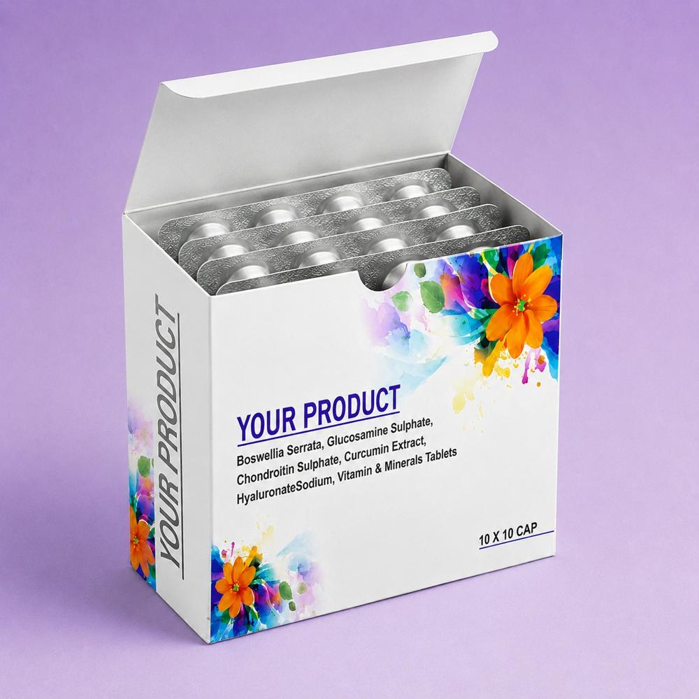 Boswellia Serrata, Glucosamine Sulphate, Chondroitin Sulphate, Cucid, Vitamins & MrcExtrumin act, Hyaluronic Ainerals Tablets