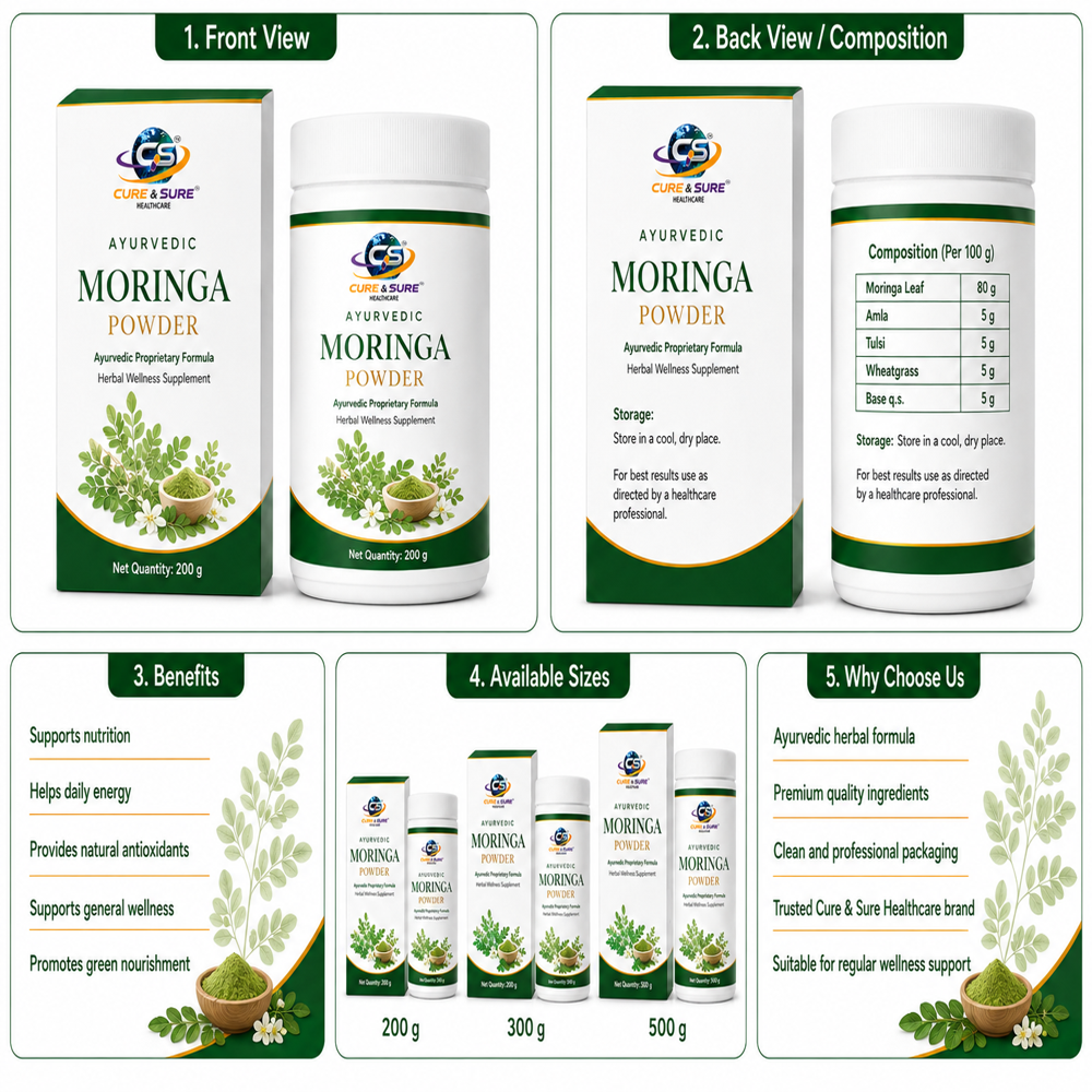Ayurvedic Moringa Powder Third Party Manufacturing