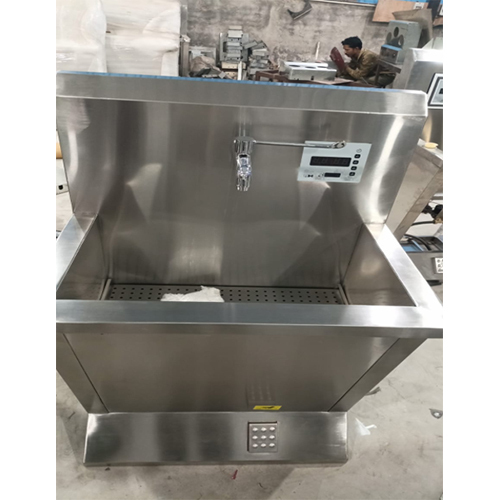 SS304 One Bay Automatic Scrub Sink