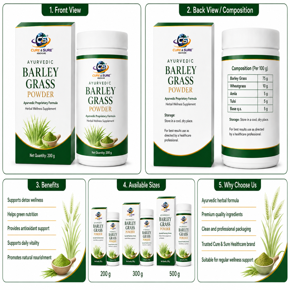 Ayurvedic Barley Grass Powder Third Party Manufacturing