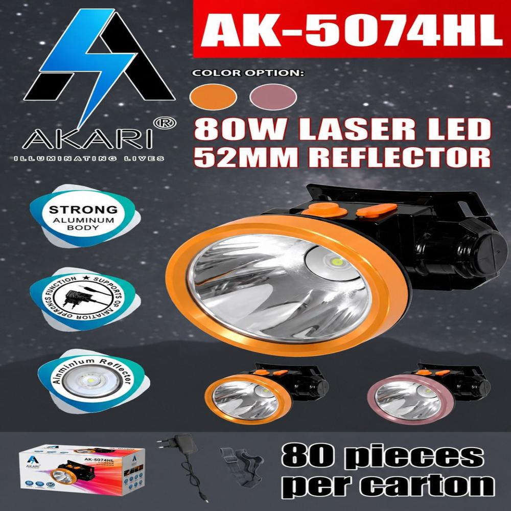 AKARI AK-5074HL RECHARGEABLE HEAD LIGHT