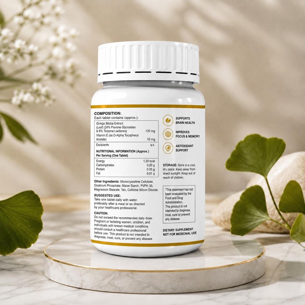 Ginkgo Biba And Vitamin E Tabletslo