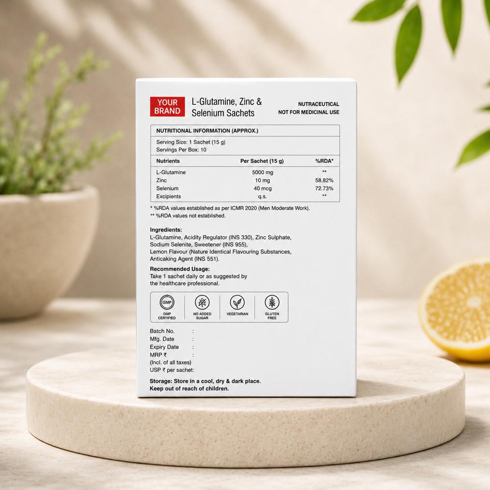 L Glutamine Zinc And Selenium Sachet