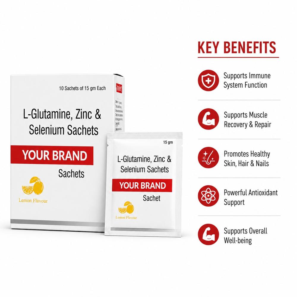 L Glutamine Zinc And Selenium Sachet