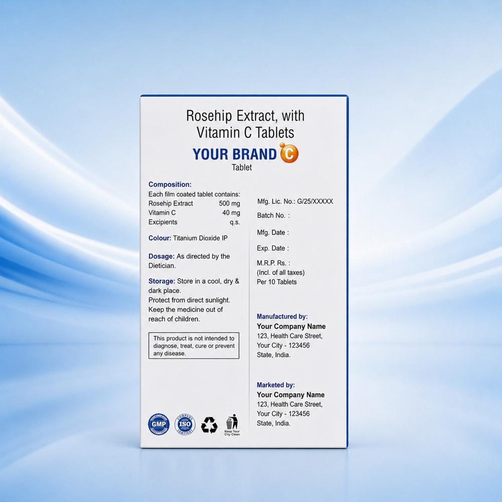 Rosehip Extract Vitamin C Tablets