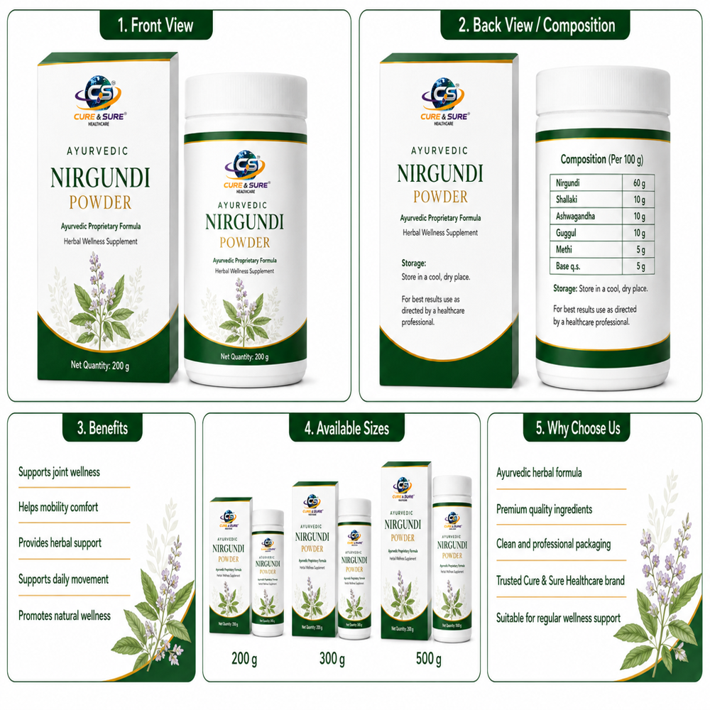 Ayurvedic Nirgungi Powder Third Party Manufacturing