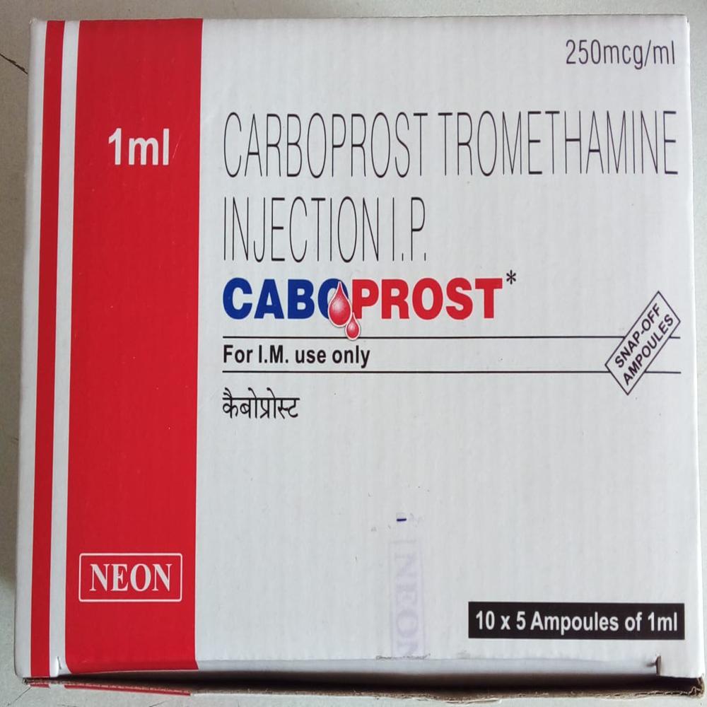 Caboprost 250Mcg/1Ml - Drug Type: Injection