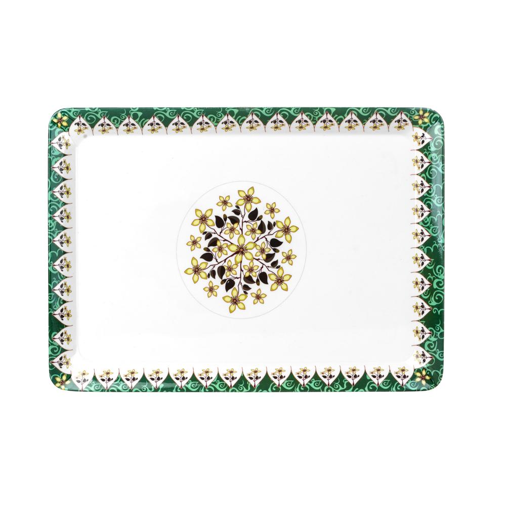 Chilly Printed Serving Tray - Glossy Finish, Good Quality Material | Elegant Printed Design Enhances Your Serving Experience