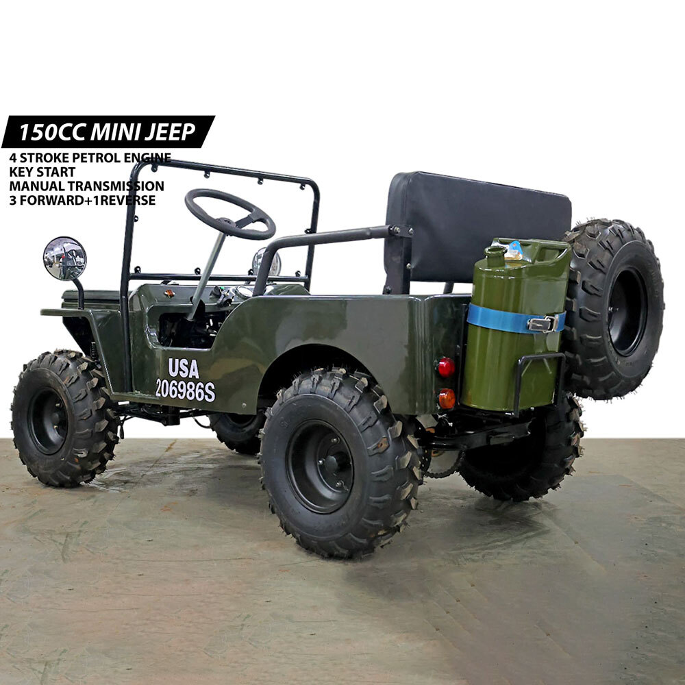 150cc Mini Jeep - Color: Black