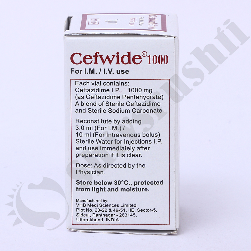 CEFWIDE 1000 (CEFTAZIDIME) INJ.