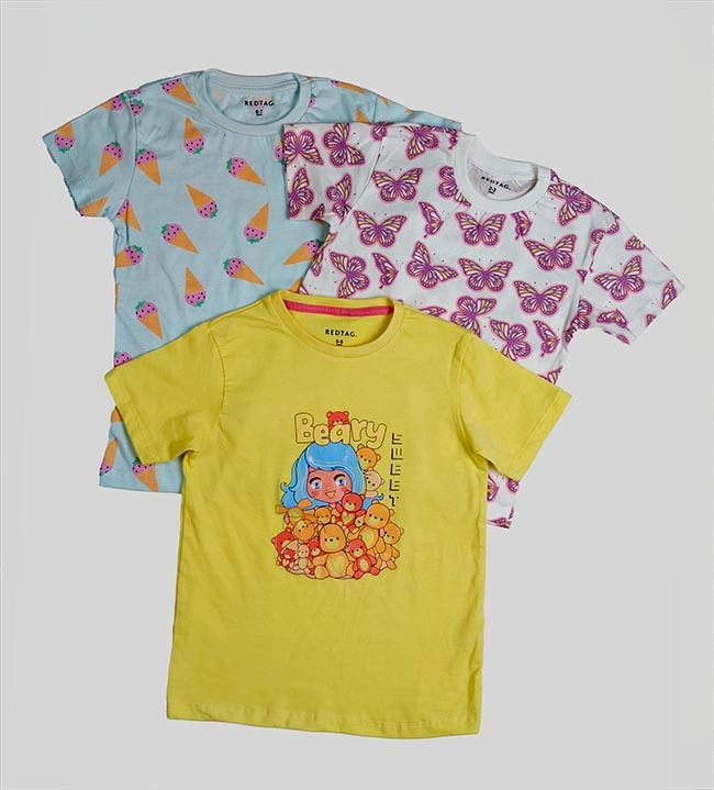 G22262 | REDTAG Girls Printed Tops
