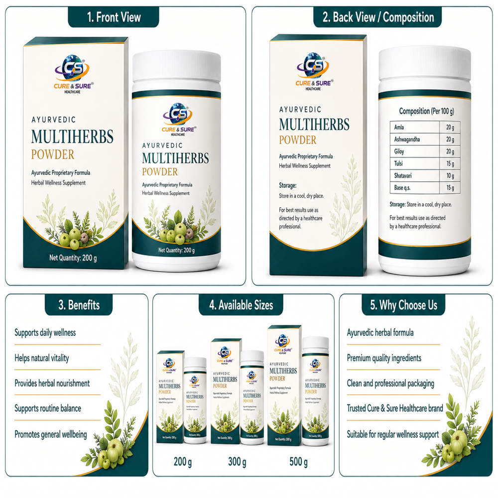 Ayurvedic Multi Hurb Powder Third Party Manufacturing